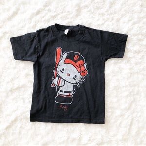 SF Giants Hello Kitty T-Shirt Girl’s Size S